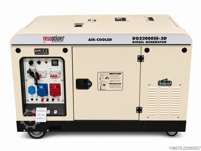 Power generator Newpower Generator DG23000SE-3D Stromerzeuger 16kW 4-Takt
