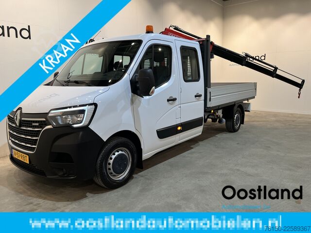 Platform truck with crane Renault Master 2.3 dCi 145 PK L3 Open Laadbak / Fassi K...