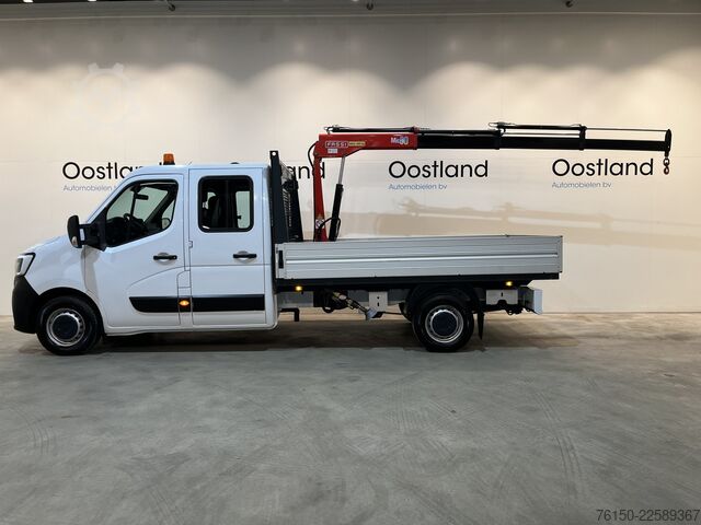 Platform truck with crane Renault Master 2.3 dCi 145 PK L3 Open Laadbak / Fassi K...