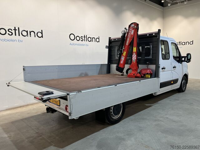 Platform truck with crane Renault Master 2.3 dCi 145 PK L3 Open Laadbak / Fassi K...