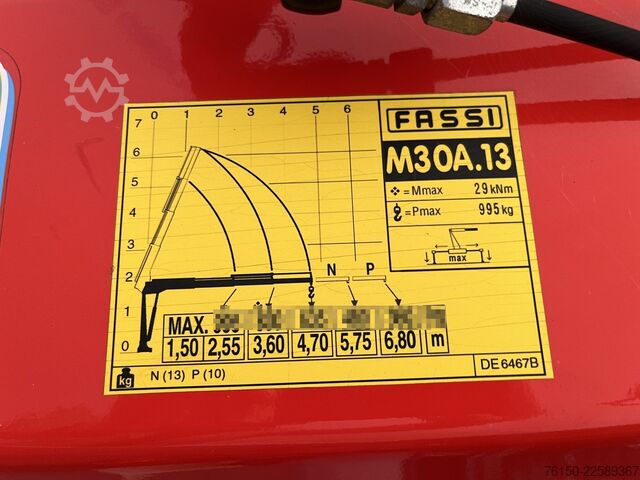 Platform truck with crane Renault Master 2.3 dCi 145 PK L3 Open Laadbak / Fassi K...