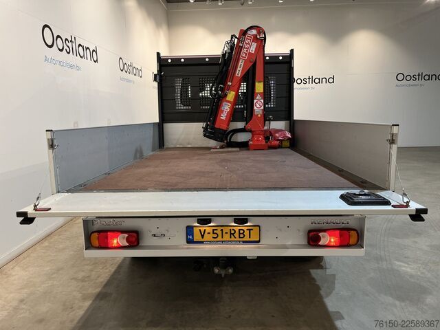 Platform truck with crane Renault Master 2.3 dCi 145 PK L3 Open Laadbak / Fassi K...