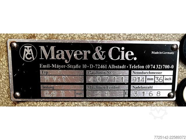 Single-sided circular saw 36" 28 HP Mayer & Cie. MV 1