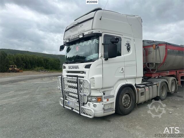 Standard tractor Scania 480 6x2 truck w/ hydraulics and new engine.