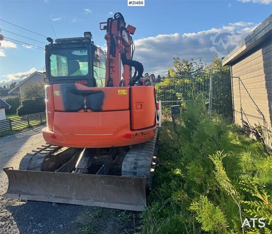 Crawler excavator Hitachi ZX85US-5A w/ Rototilt and 2 buckets.