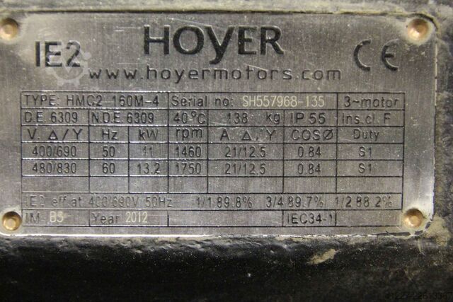 Staubabsauggebläse 11 kW Schallschutz Airheat RDH-500-11,0
