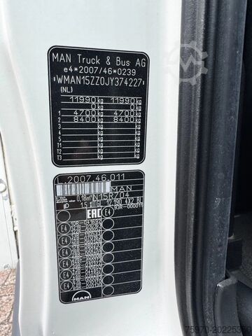Suitcase MAN TGL 12.190 4X2 2018 GESLOTEN BAK + DHOLLANDIA