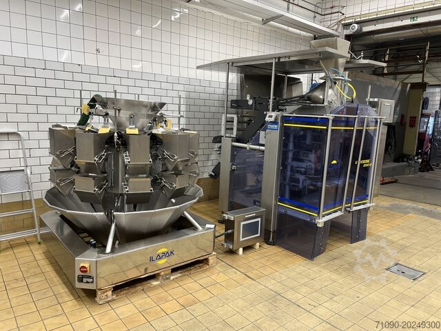 Multihead weigher + vertical packing mac Ilapak WA 10/50