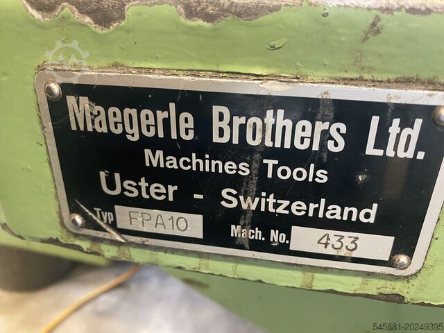 FLAT GRINDING MACHINE Mägerle FPA10