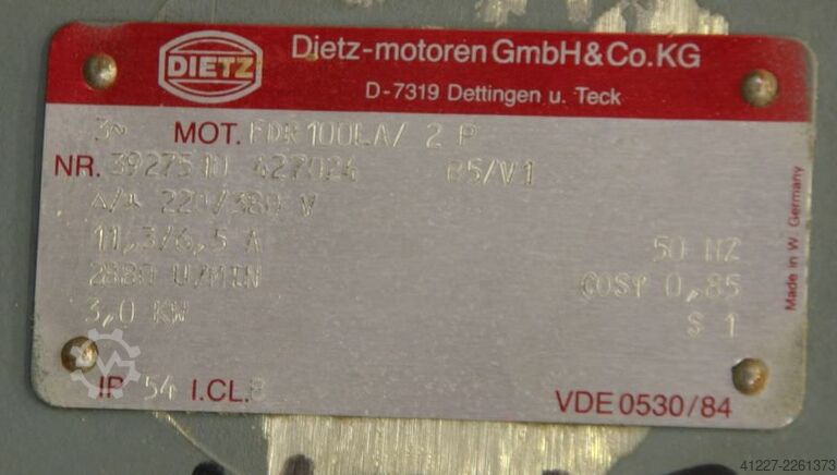 Staubabsauggebläse 3 kW Loher Durchmesser Lüfter 430 mm