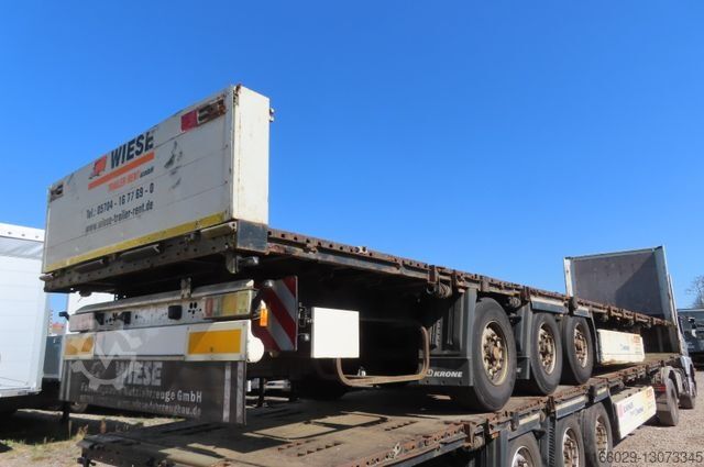Open semitrailer KRONE Stahlmattenauflieger mit Bordwände