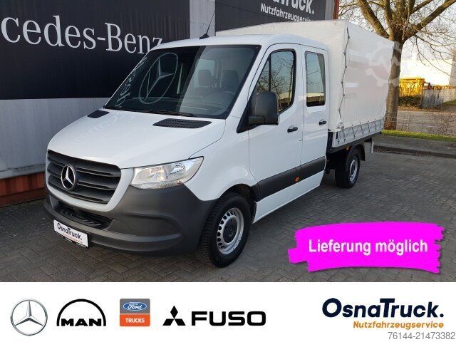 Curtain sider van MERCEDES-BENZ Sprinter 314 CDI DOKA Pritsche/Plane Klima,Tempo