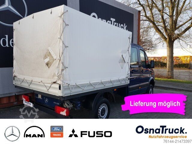 Curtain sider van MERCEDES-BENZ Sprinter 316 CDI Doka 4x4 Allrad Klima, 6-Sitze