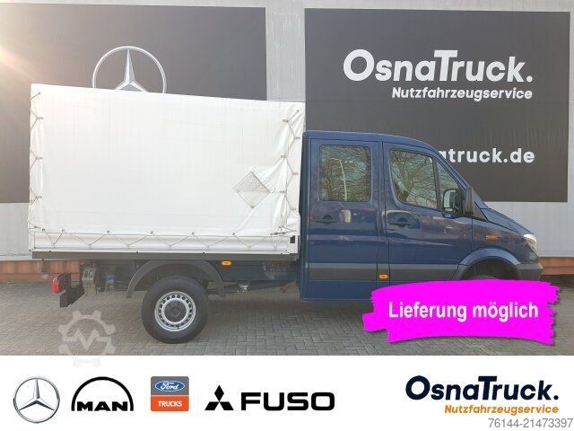 Curtain sider van MERCEDES-BENZ Sprinter 316 CDI Doka 4x4 Allrad Klima, 6-Sitze