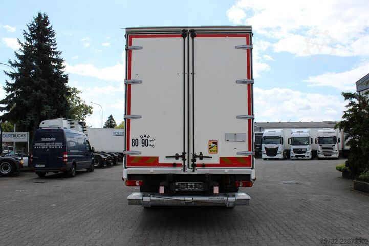 Flatbed truck with tarp Daf CF  320 Plane   Schlafkabine Klima LDW Edscha LBW