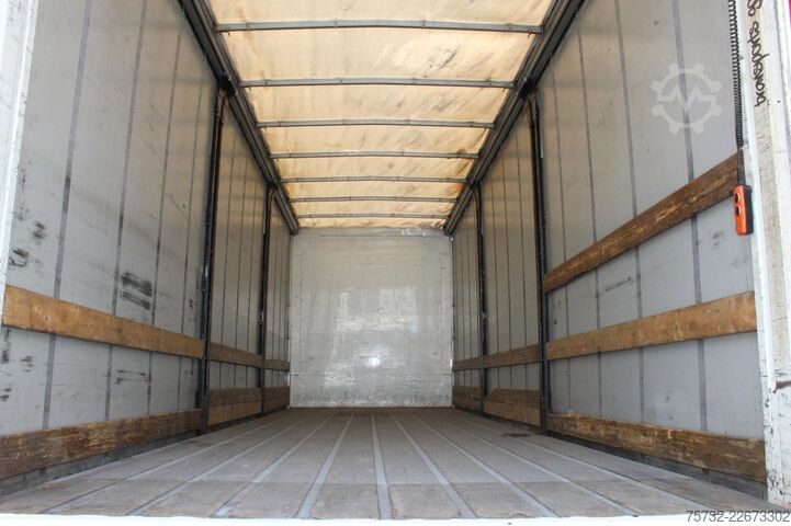 Flatbed truck with tarp Daf CF  320 Plane   Schlafkabine Klima LDW Edscha LBW