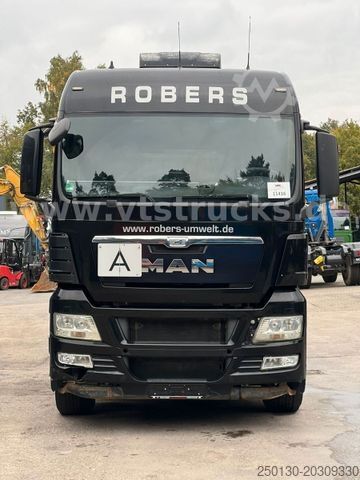Roll-off tipper truck MAN TGX 26.400 6x2 HIAB Abroller