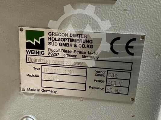 Optimierkappsäge Weinig Opticut S50