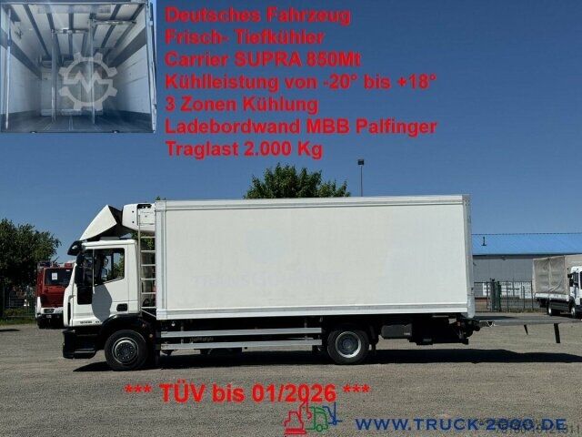 Kühlkoffer-LKW Iveco 120E22 Frisch- Tiefkühler Supra850MT 3Zonen +LBW
