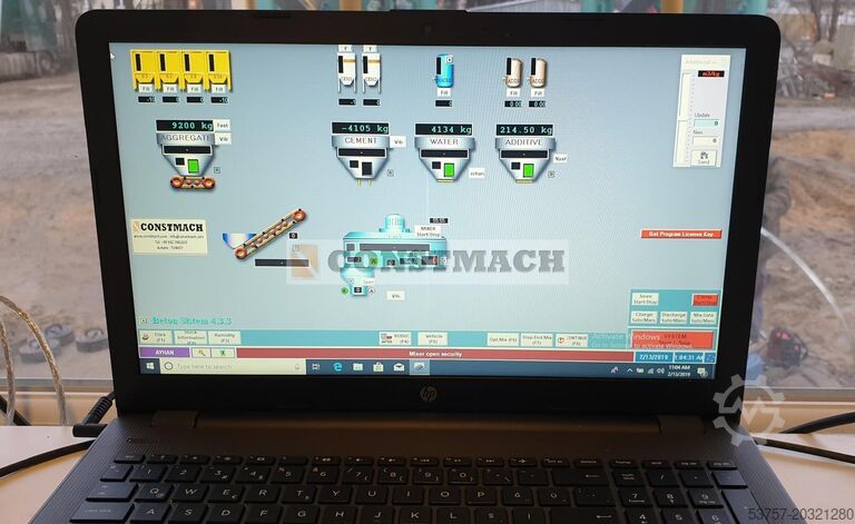 Concrete mixing plant, concrete plant CONSTMACH Concrete Batching Plant 100M3 Stationary Concrete Batching Plant