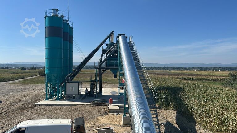 Concrete mixing plant, concrete plant CONSTMACH Concrete Batching Plant 120M3 Stationary Concrete Batching Plant