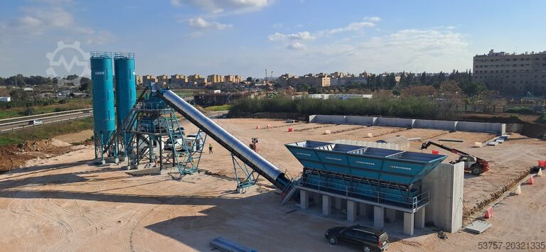 Concrete mixing plant, concrete plant CONSTMACH Concrete Batching Plant 120M3 Stationary Concrete Batching Plant
