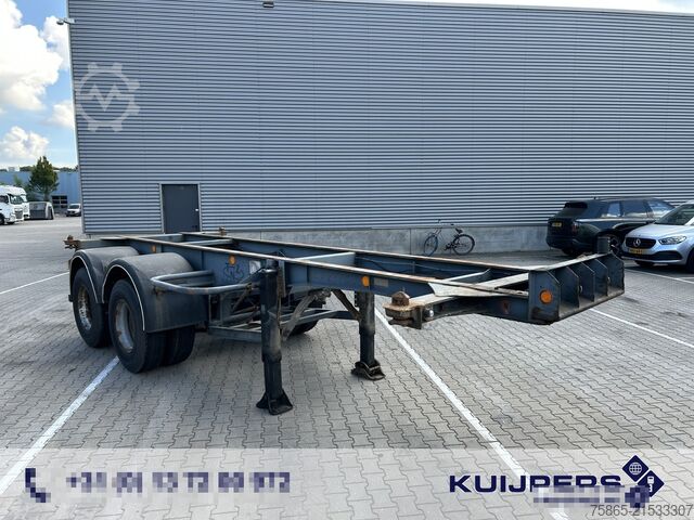 Containertransport Fruehauf ED 24 / 2 as Blad - Spring / Container 20 FT / ...