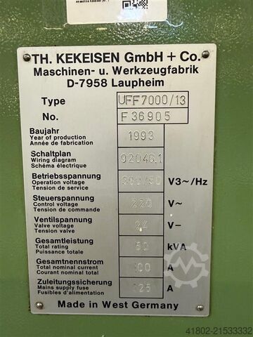 Bearbeitungszentrum - Universal KEKEISEN UFF 7000 / 13