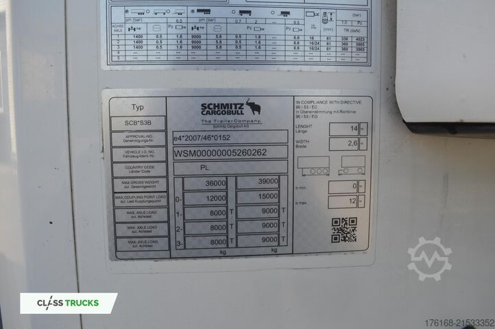 Reefer semitrailer SCHMITZ CARGOBULL SKO FP 60 ThermoKing SLXi 300
