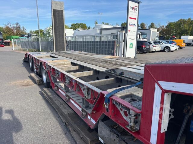Tieflader-Sattelauflieger HUMBAUR HTS 30 3-Achser Radmulde/Lift+Lenkachs/verzinkt