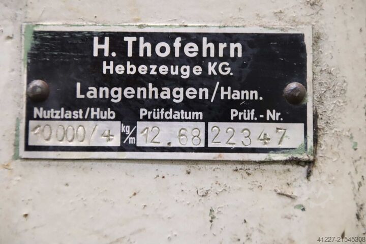 Kranfahrwerk mit Elektroseilzug 10.000 kg SWF 50H8d