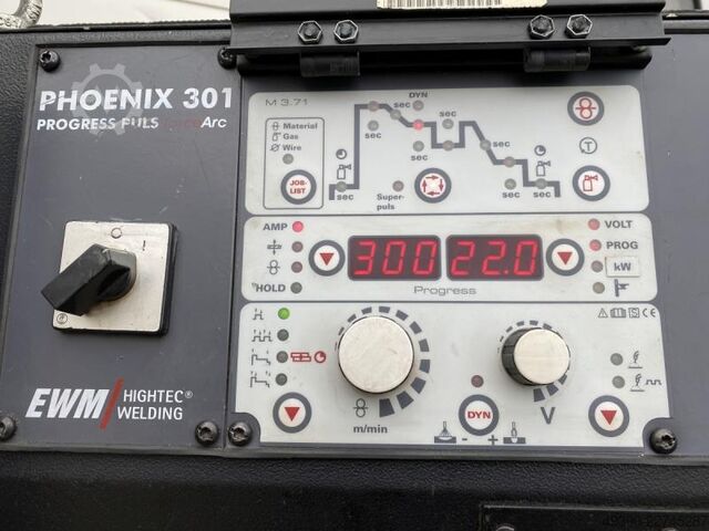 MIG / MAG Impuls Schutzgasschweißgerät, Pulsmaschine, Puls Schweißgerät, Pulsgerät, Schweißmaschine, EWM Phoenix 301 Progress Puls Force Arc