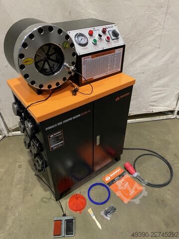 Neues Schlauch-Montagegerät, Hydraulikschlauchpresse, Schlauchpresse, wie UNIFLEX HM 200.2 - Schlauc DAEWOO DA5100-HC