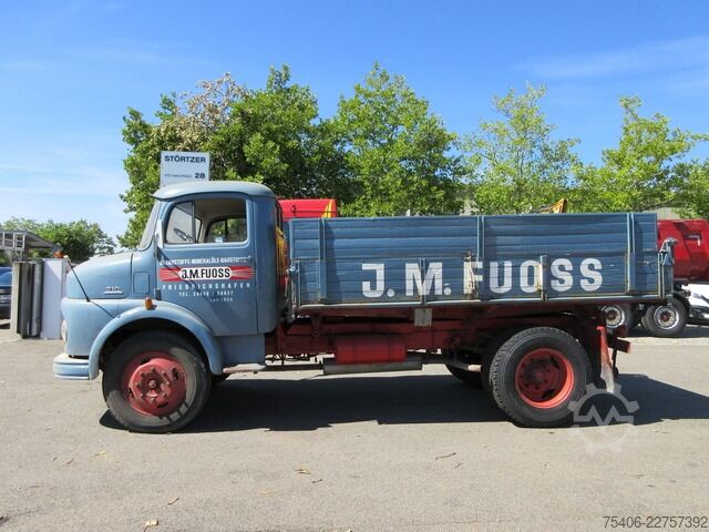 Pick-up van mercedes-benz 710 Kipper Rundhauber AHK