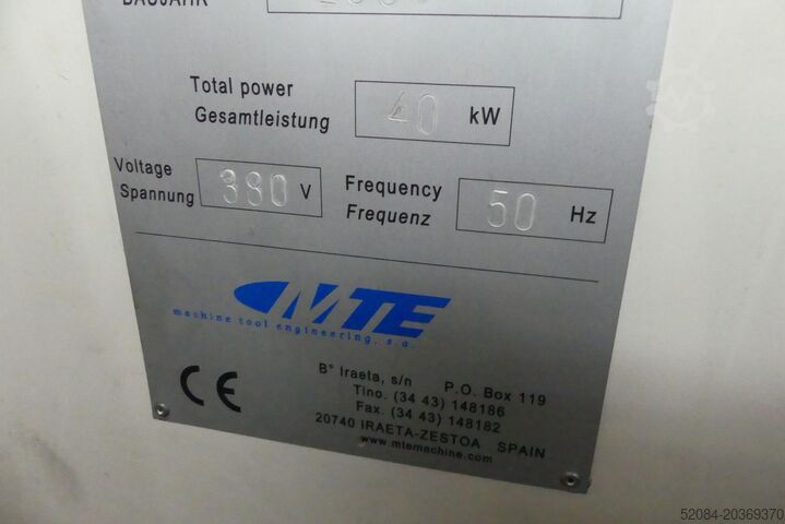 Bettfräsmaschine MTE BF-3200