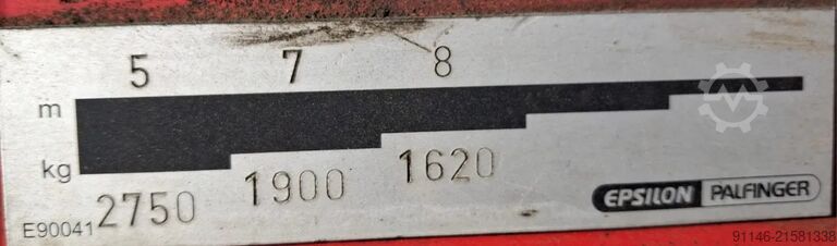 Hakenarmsystem DAF CF 85.430 CF 85.430 * 8x2 * Palfinger Epsilon