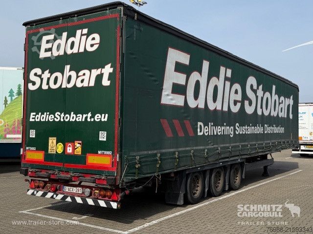 Open semitrailer with tarp Schmitz Cargobull Curtainsider Mega