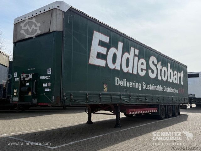 Open semitrailer with tarp Schmitz Cargobull Curtainsider Mega