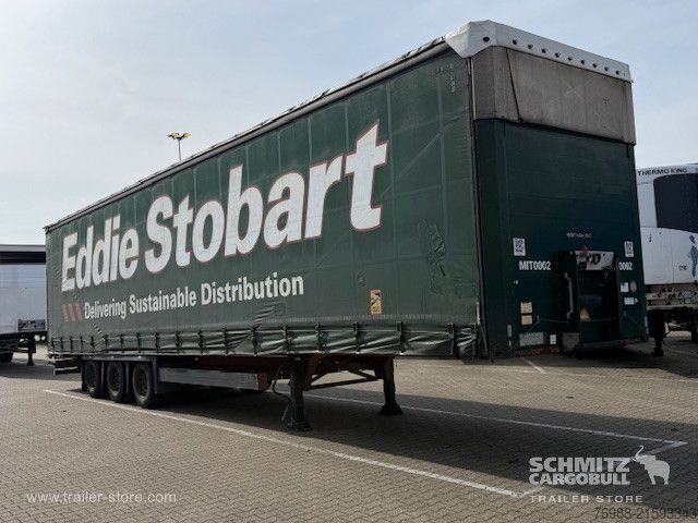 Open semitrailer with tarp Schmitz Cargobull Curtainsider Mega