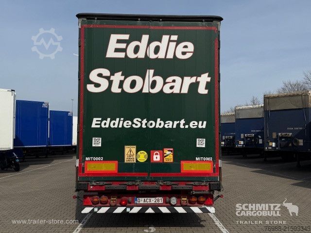 Open semitrailer with tarp Schmitz Cargobull Curtainsider Mega