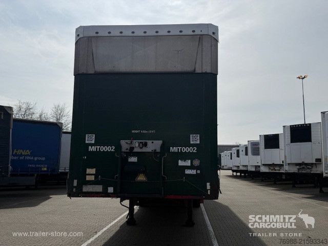 Open semitrailer with tarp Schmitz Cargobull Curtainsider Mega