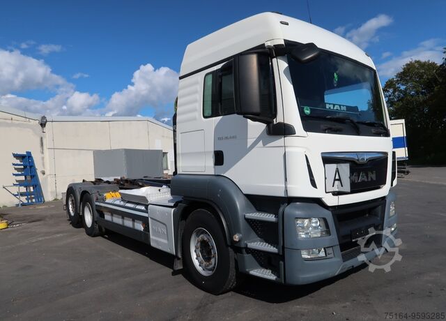 Tipper- roll-off MAN TGS 26.440 6x2 BL mit Lenkachse