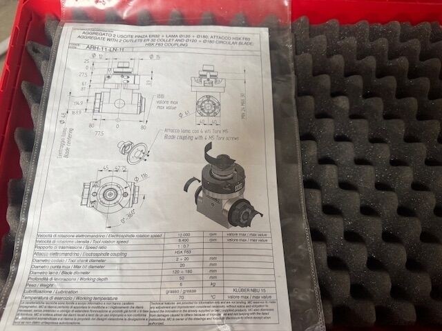 MC angle unit with 2 outputs MC / Biesse ARH - 11 - LN - 1 t