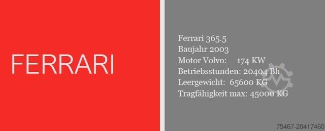 Container stacker CVS Ferrari 365