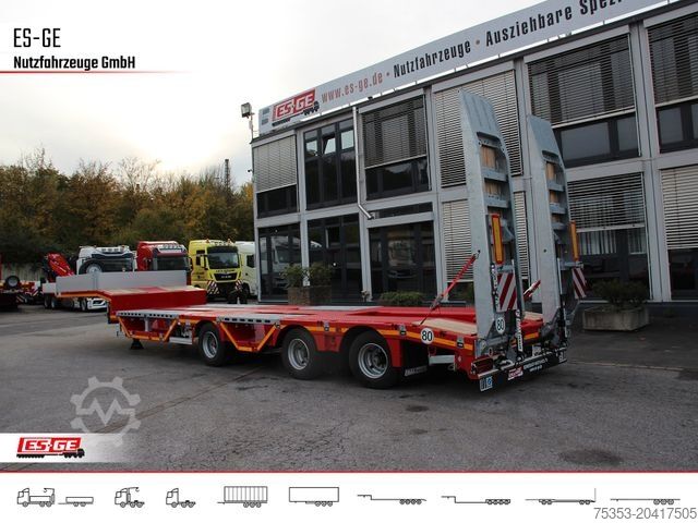 Tieflader-Sattelauflieger FAYMONVILLE MAX Trailer MAX100 Semi-Tieflader Radmulden