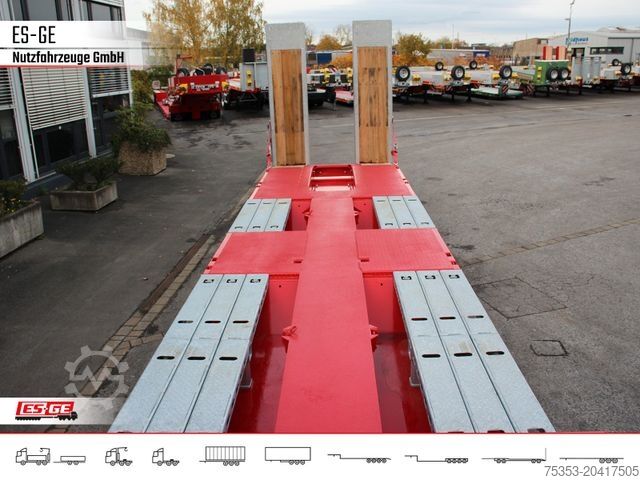 Tieflader-Sattelauflieger FAYMONVILLE MAX Trailer MAX100 Semi-Tieflader Radmulden