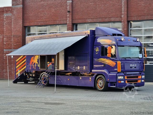 Pferdetransport MAN TGA 18.360 4x2 - Horse truck +  full camper - 4...