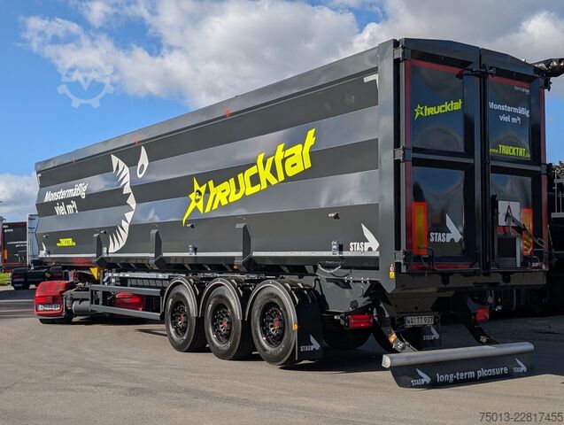 Kipper Auflieger STAS HardoX Stahl 74 m³, 2x Liftachse, MIETEN?