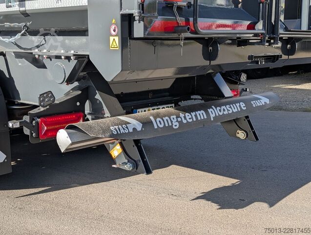 Kipper Auflieger STAS HardoX Stahl 74 m³, 2x Liftachse, MIETEN?