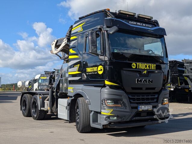 Holztransporter LKW MAN TGX 33.510 BL SA 6x4 SZM, EPSILON S260Z96,Miete?